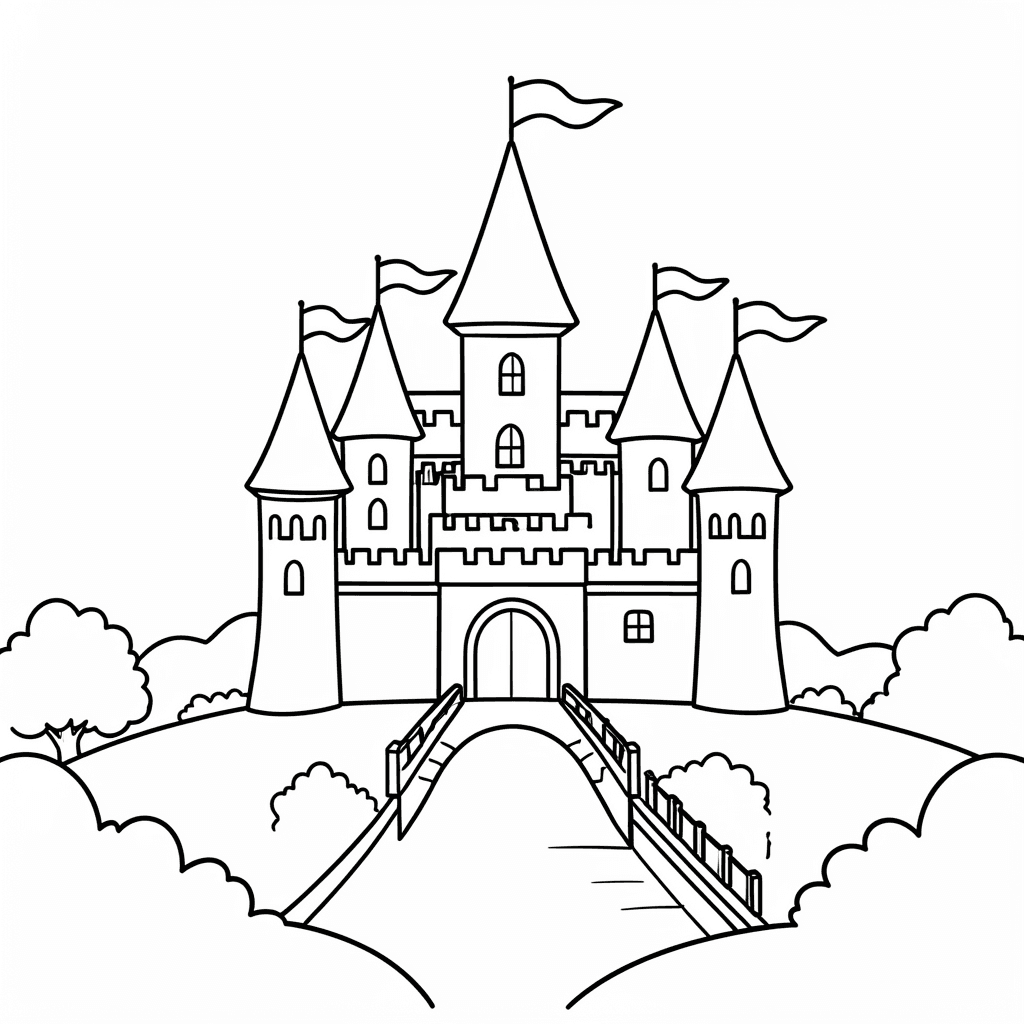 Free Printable Castle Coloring Page